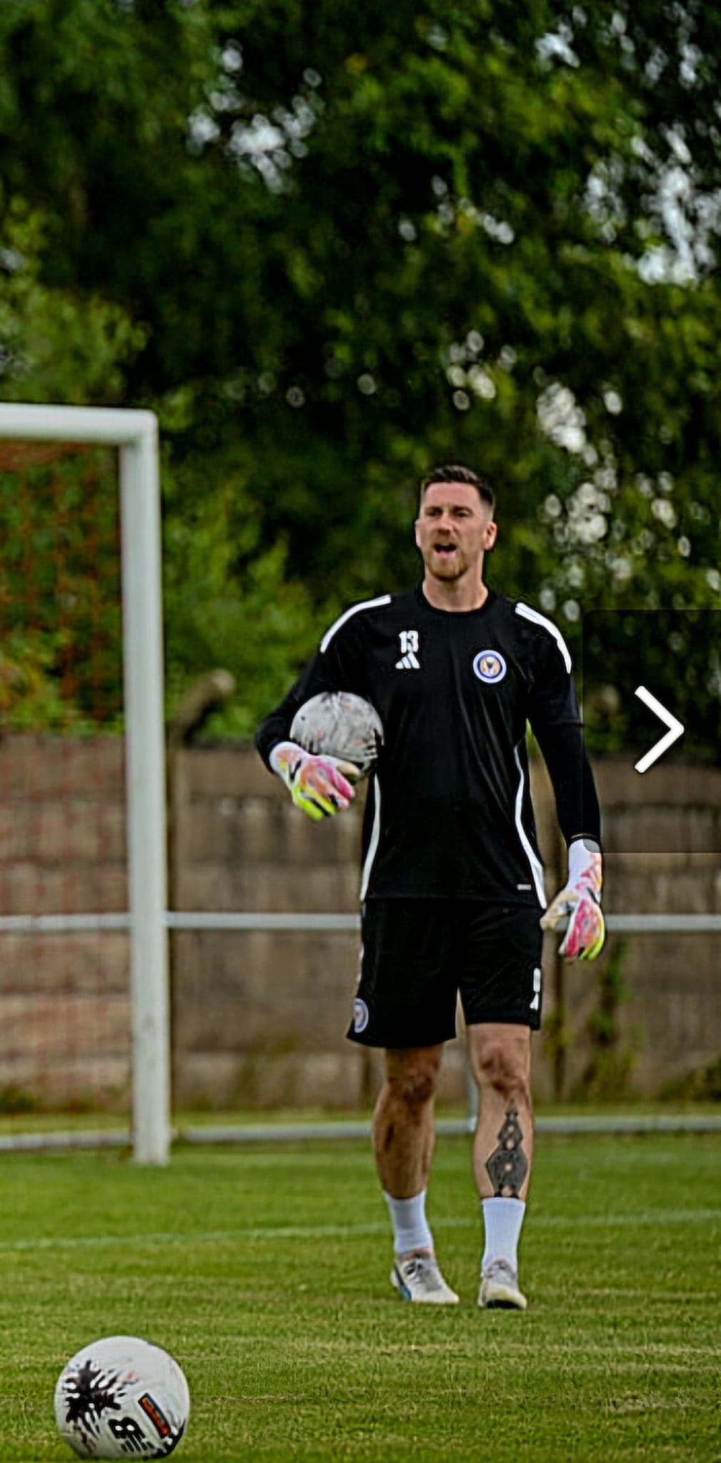 Goalkeeper during a Tactical Keepers session